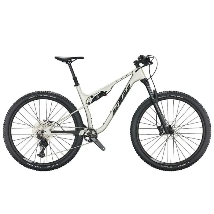 KTM MTB Mountainbike in grau-schwarz, Fully-Rahmen, Shimano-Komponenten, Scheibenbremsen
